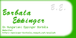 borbala eppinger business card